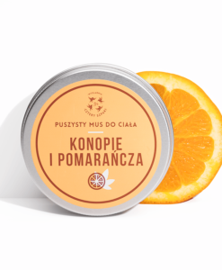 mus do ciała konopie i pomarańcza
